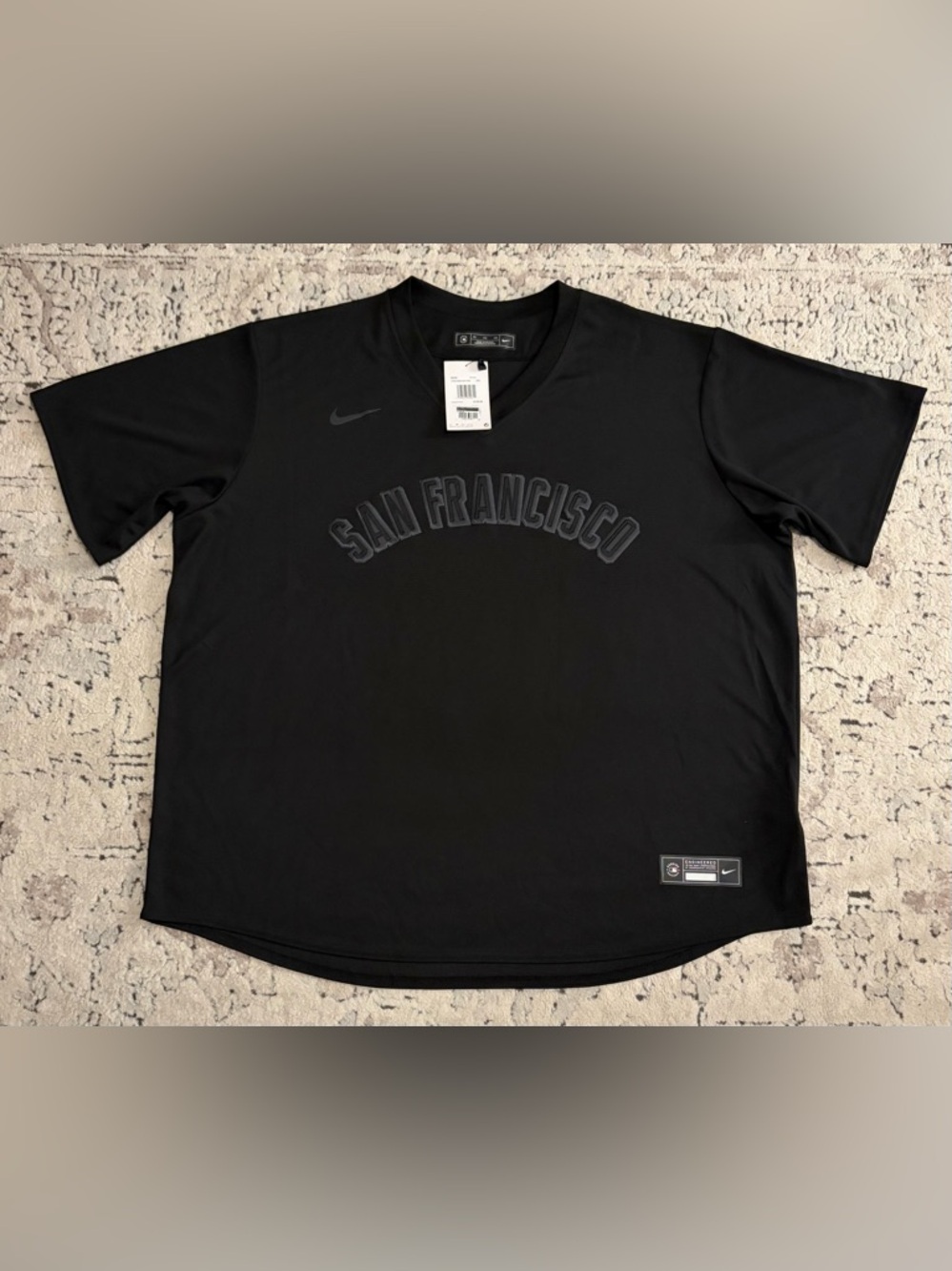 Nike Authentic San Francisco Giants Black MLB Baseball Jersey Men's Sz: 3XL